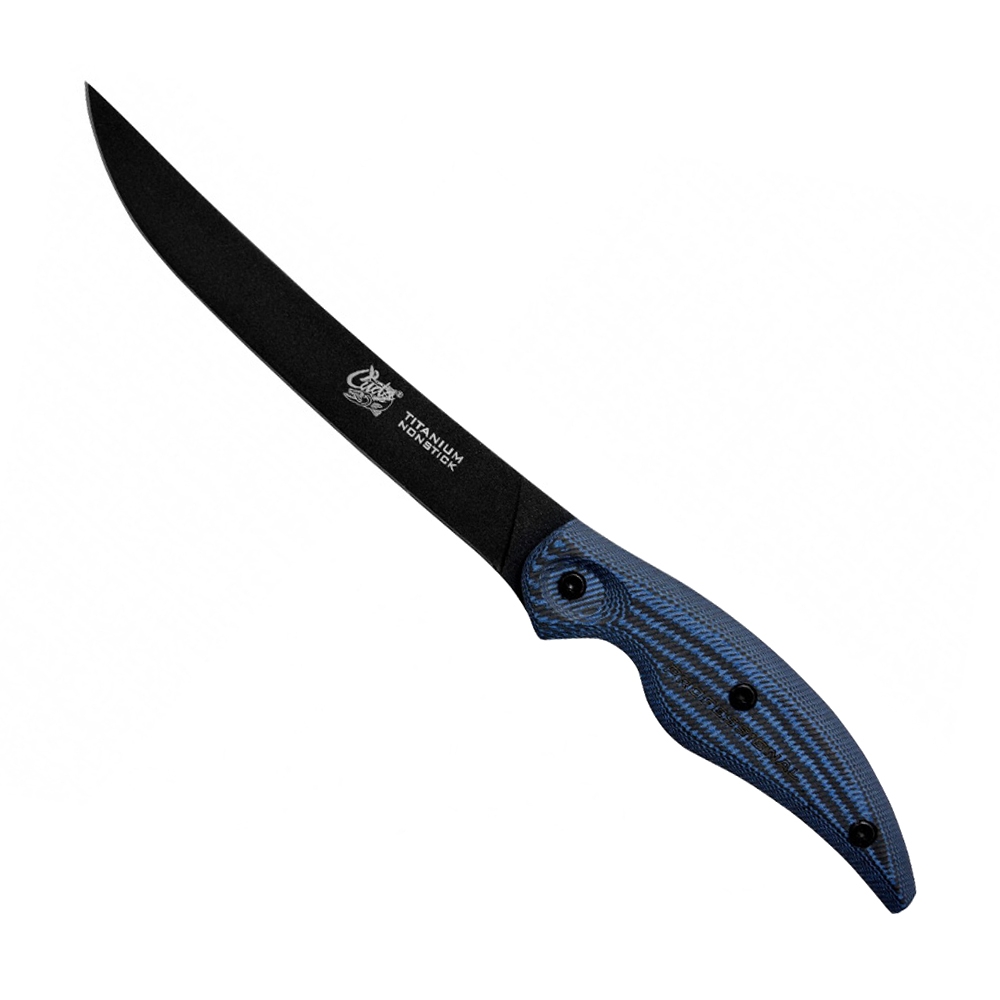 Cuda Titanium Non-Stick Semi-Flex Fillet Knife with Sheath 18cm