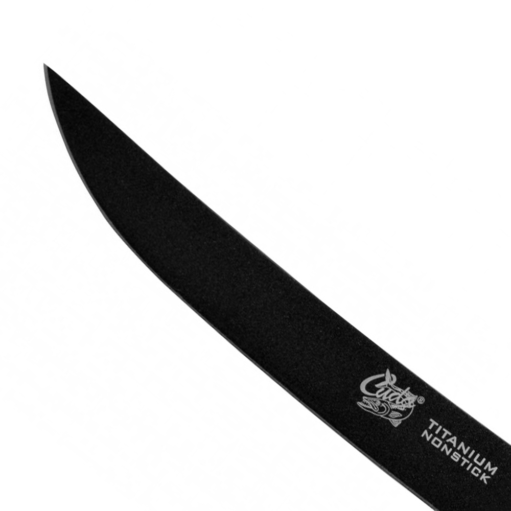 Cuda Titanium Non-Stick Semi-Flex Fillet Knife with Sheath 18cm