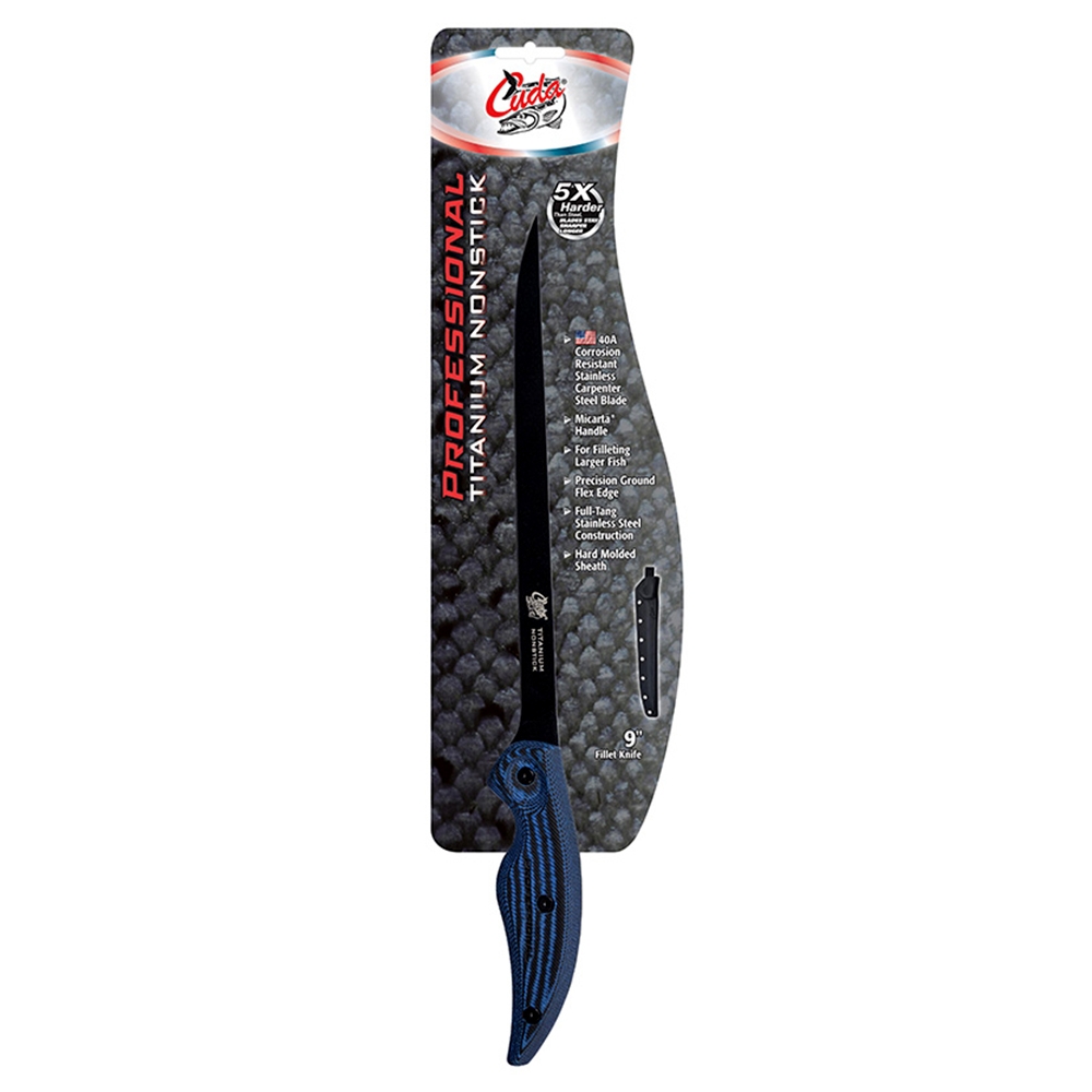 Cuda Professional Fillet Knife with Sheath 23cm