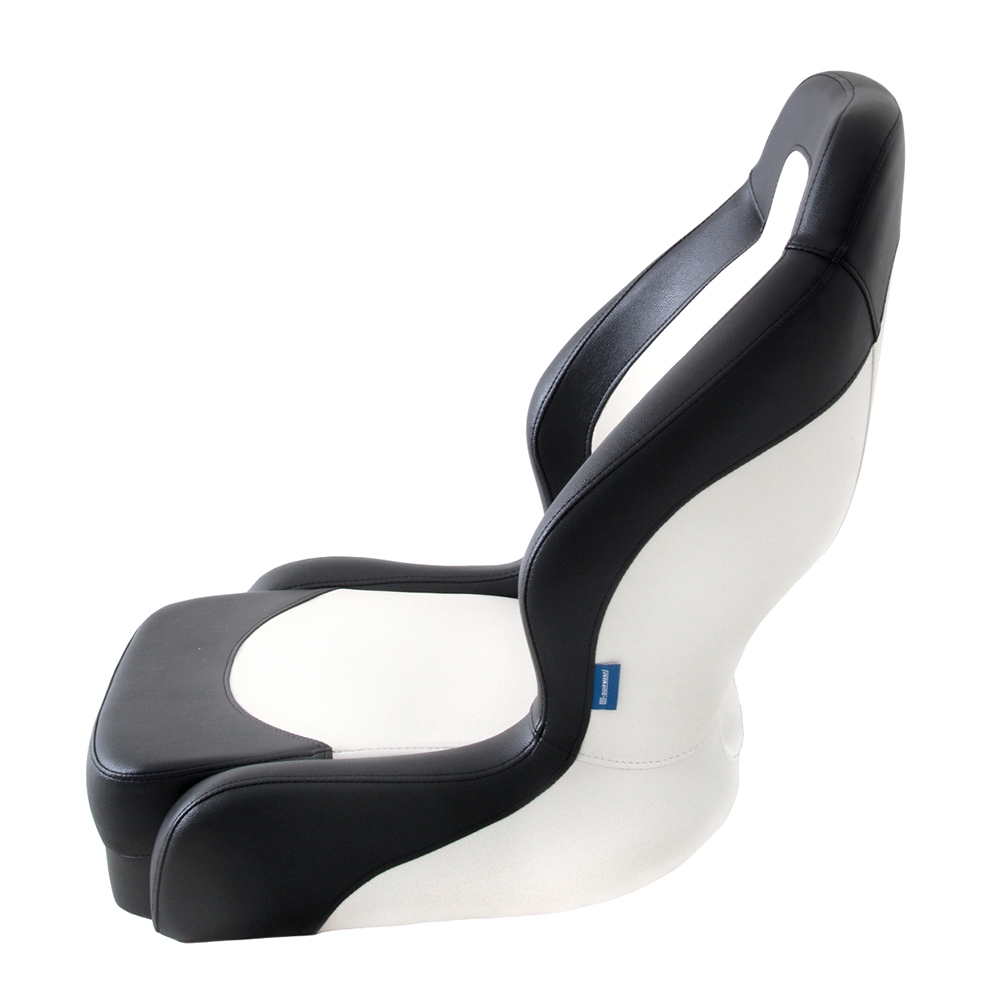 VETUS Modern Sporty Supportive Boat Seat White Black