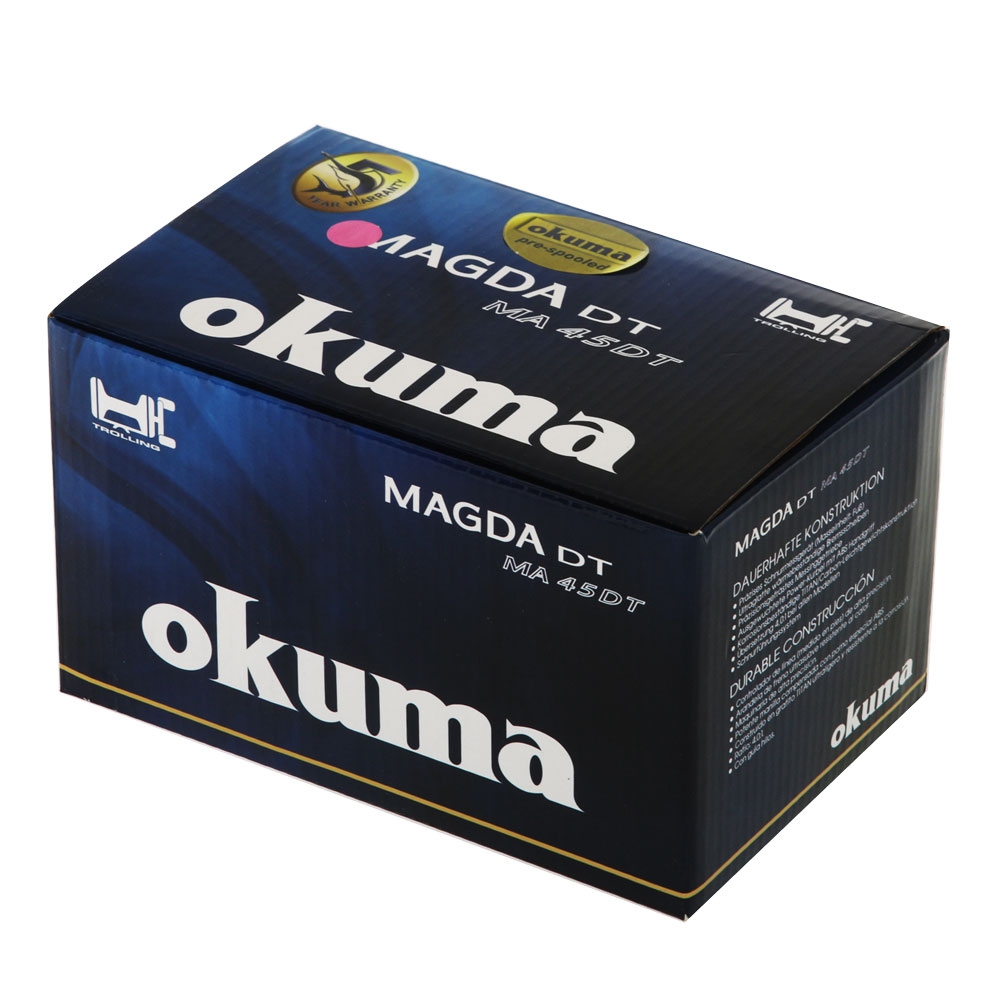 Okuma Magda Pro 45 Line Counter Trolling Reel with 100yd Lead Line