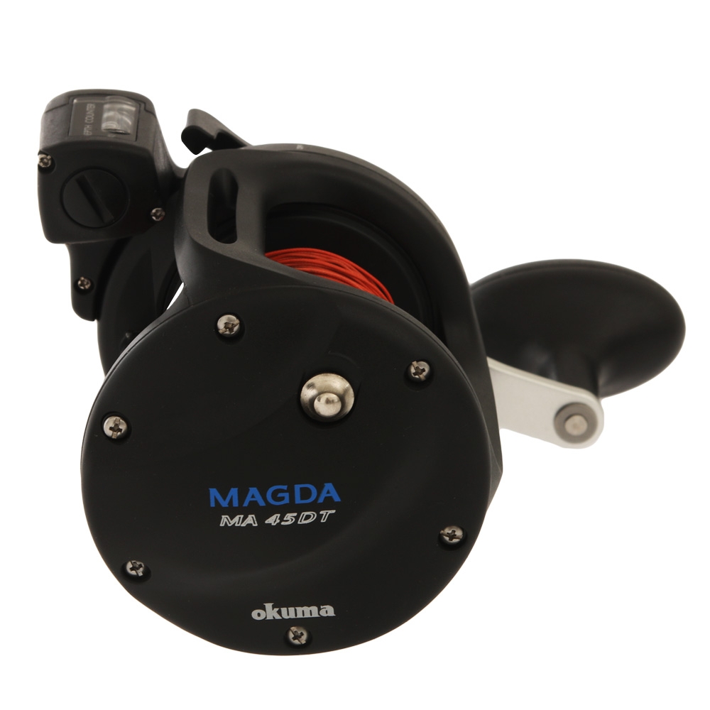 Okuma Magda Pro 45 Line Counter Trolling Reel with 100yd Lead Line