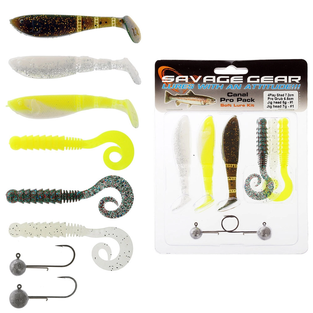 Savage Gear Perch Canal Pro 8-Piece Softbait Value Pack Savage Gear Perch Canal Pro 8-Piece Softbait Value Pack
