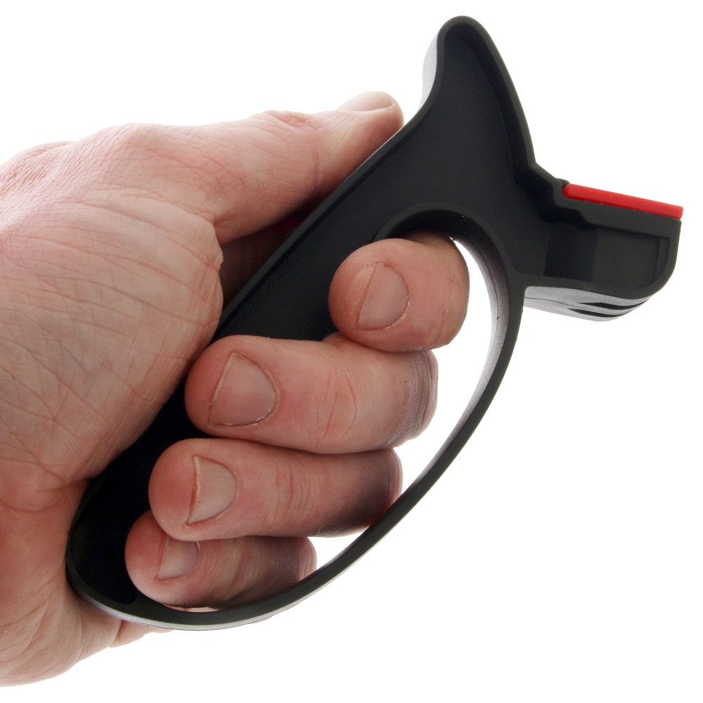 Holiday Knife and Scissor Hand Sharpener Black