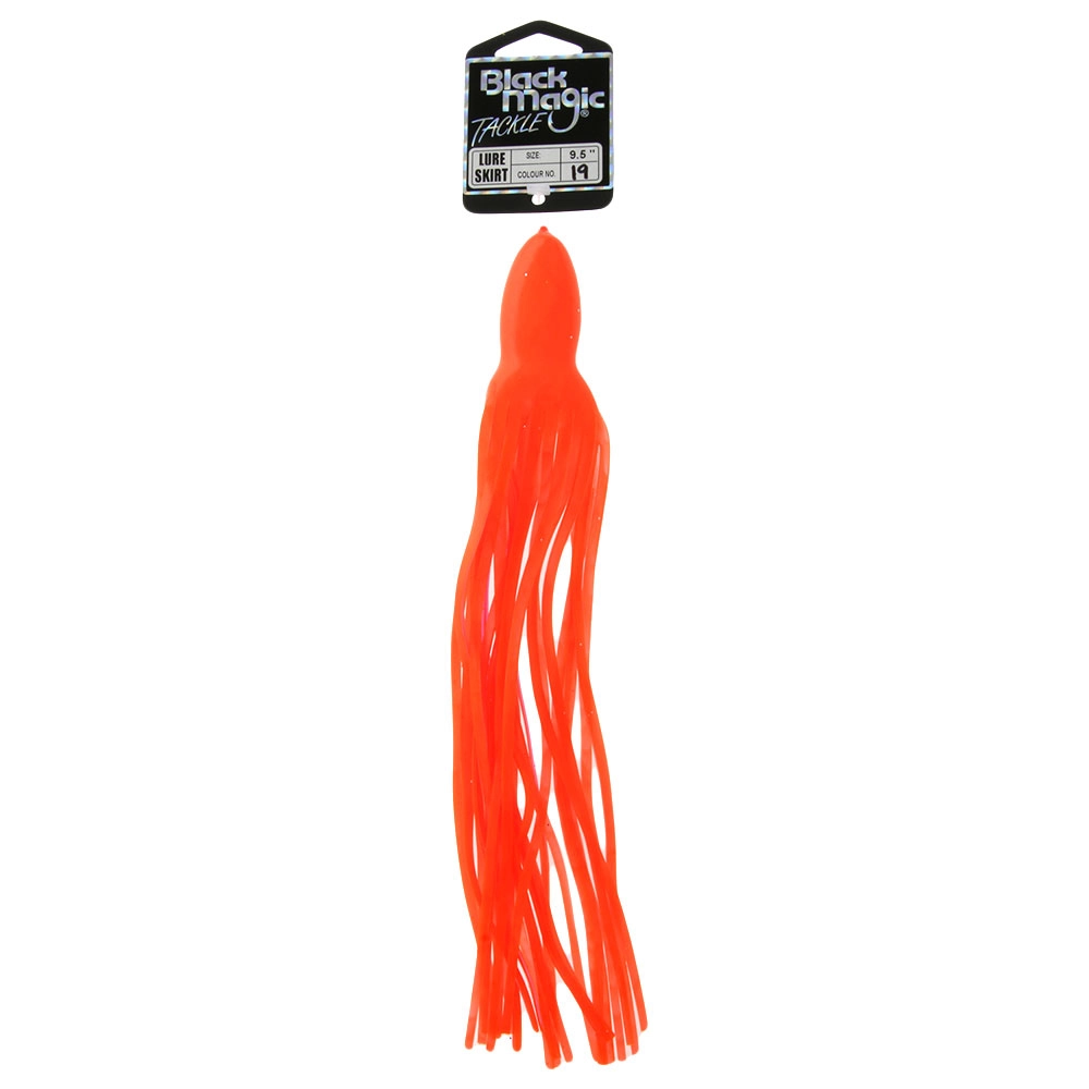 Black Magic Lure Skirt 9.5in Orange Black Magic Lure Skirt 9.5in Orange