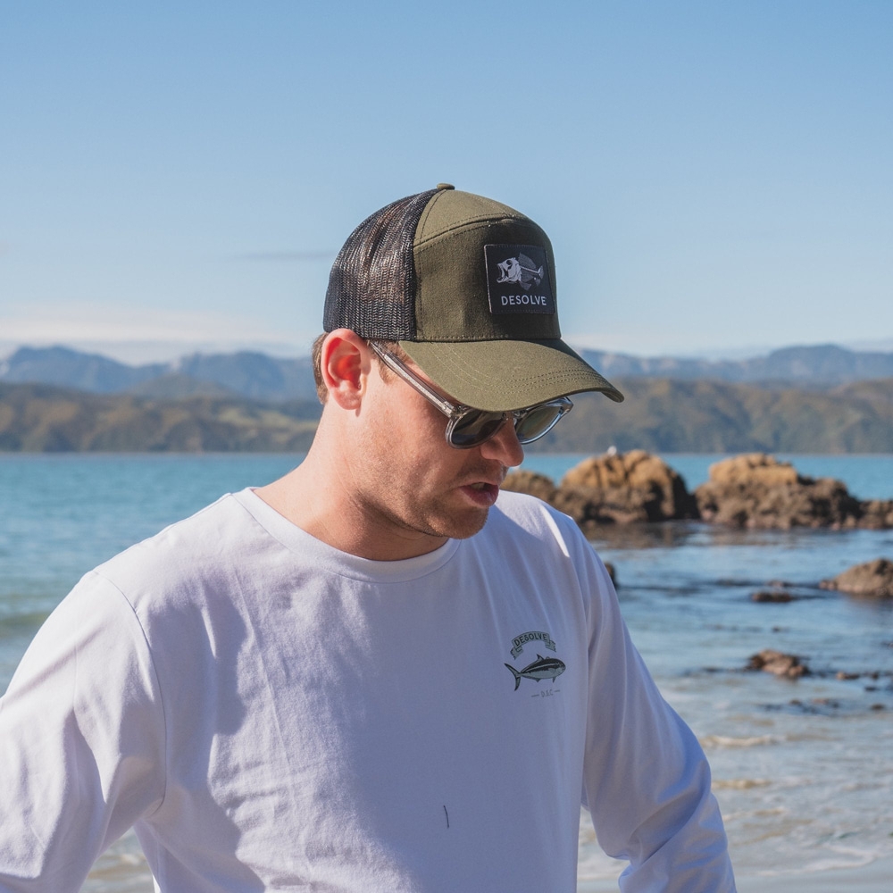 Desolve Scale Trucker Moss Green