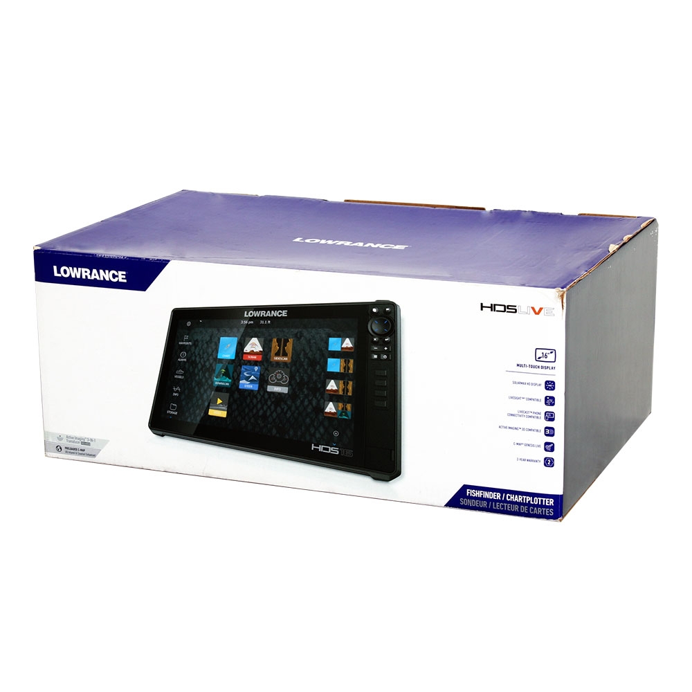 Lowrance HDS-16 LIVE GPS/Fishfinder NZ/AU with Active Imaging 3-in-1 Transducer