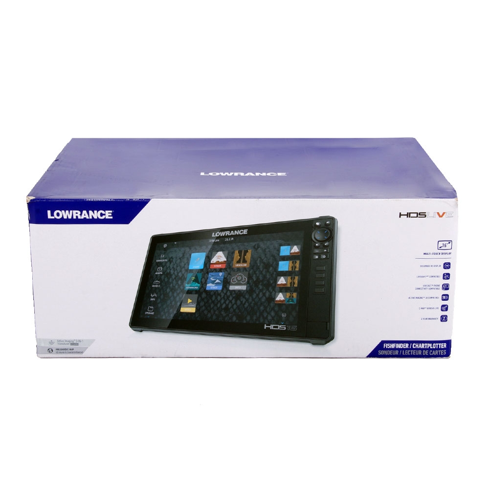 Lowrance HDS-16 LIVE GPS/Fishfinder NZ/AU with Active Imaging 3-in-1 Transducer