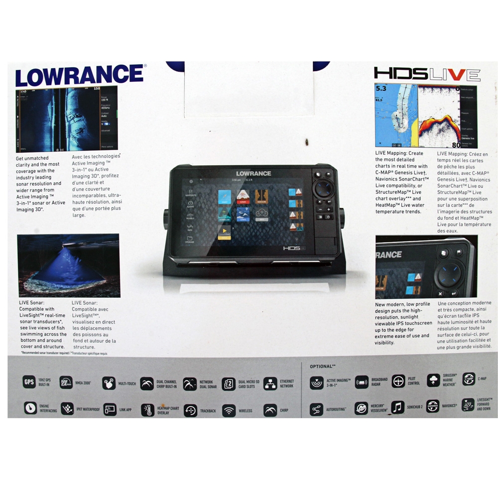 Lowrance HDS-9 LIVE GPS/Fishfinder NZ/AU with Active Imaging 3-in-1 Transducer