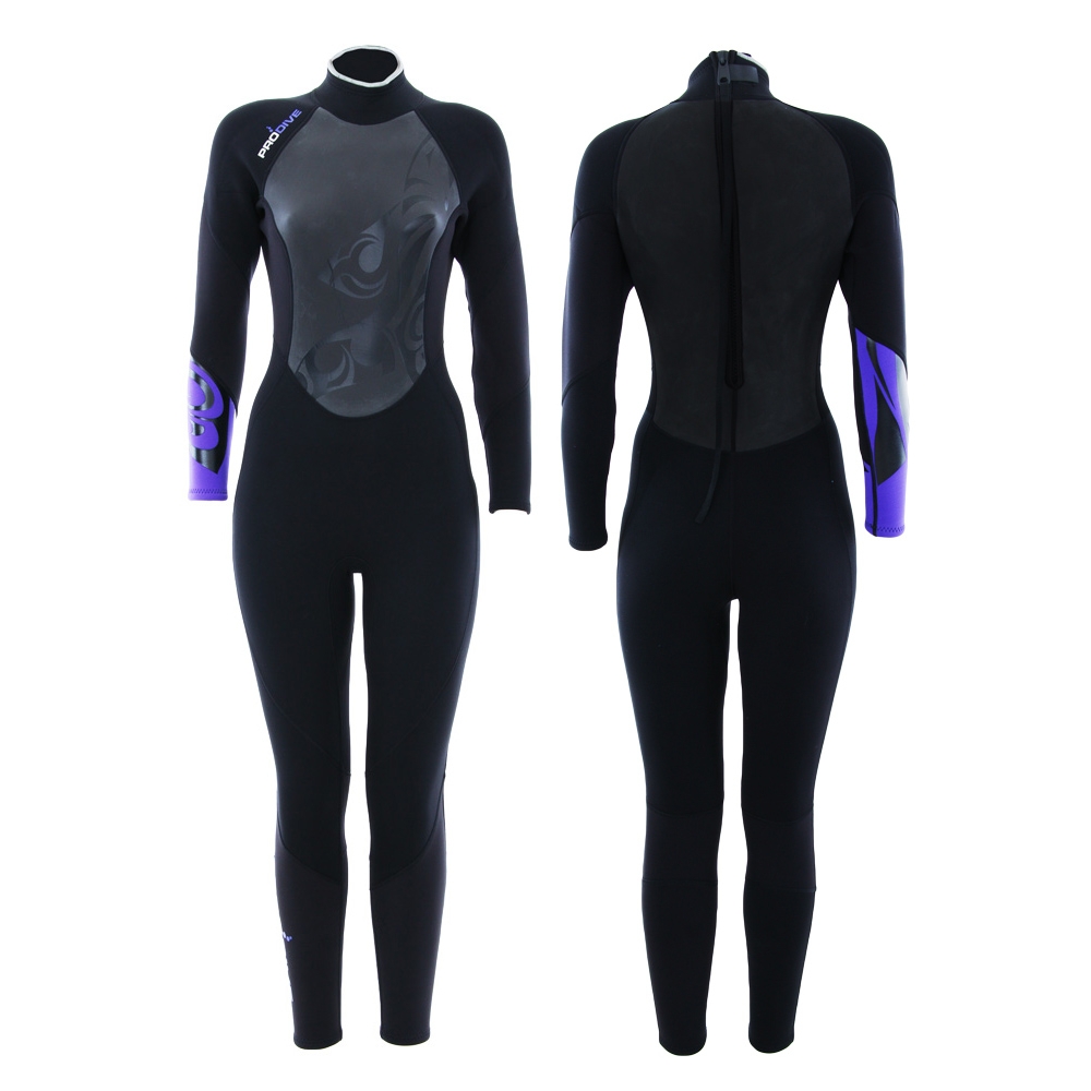 Pro-Dive Womens Steamer Wetsuit 3mm Purple Size 16