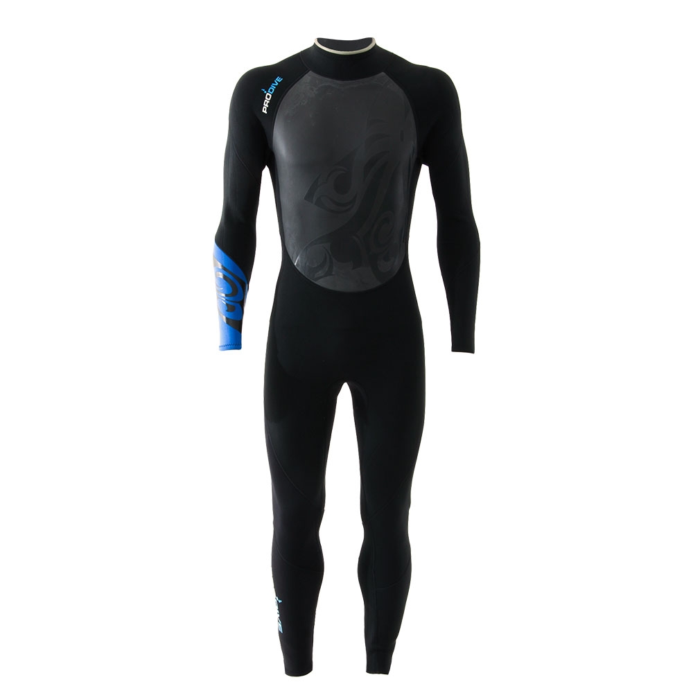 Pro-Dive Mens Steamer Wetsuit 3mm Blue S