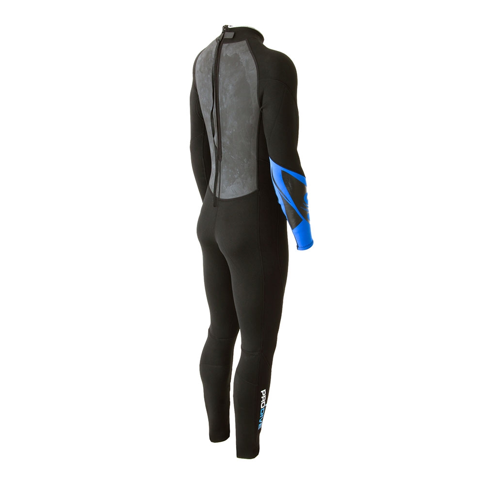 Pro-Dive Mens Steamer Wetsuit 3mm Blue S