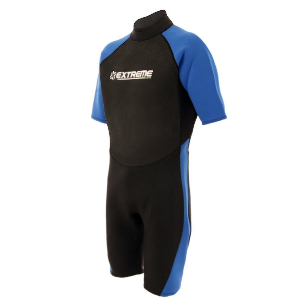 Extreme Limits Reef Mens Springsuit Wetsuit 2.5mm Black/Blue 2XL
