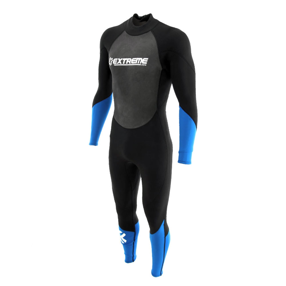 Extreme Limits Reef Mens Steamer Wetsuit 2.5mm Black/Blue