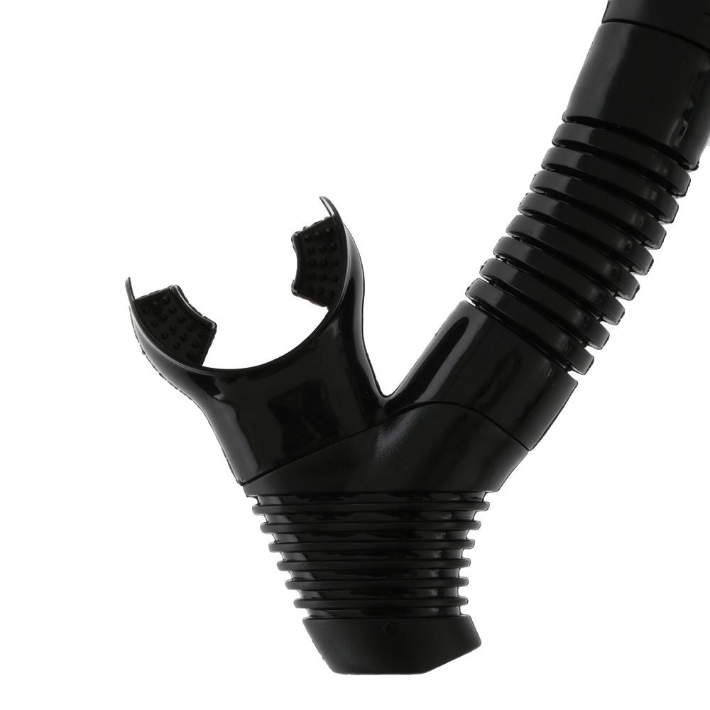 Pro-Dive Twin Lens Silicone Adult Dive Mask and Snorkel Set Black