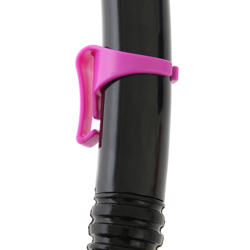 Pro-Dive Twin Lens Premium Silicone Dive Mask and Snorkel Set Purple/Black