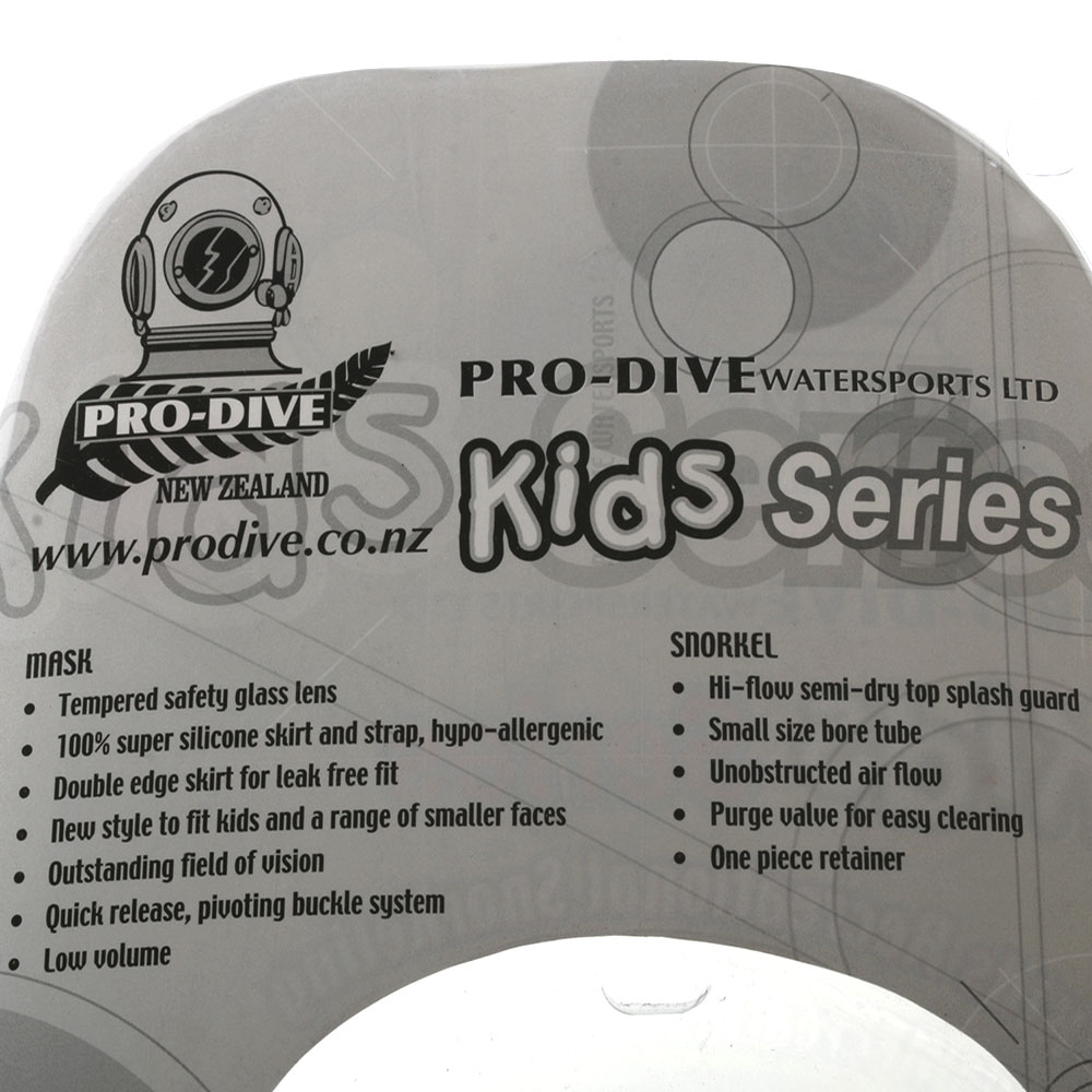Pro-Dive Silicone Kids Dive Mask and Snorkel Set Green