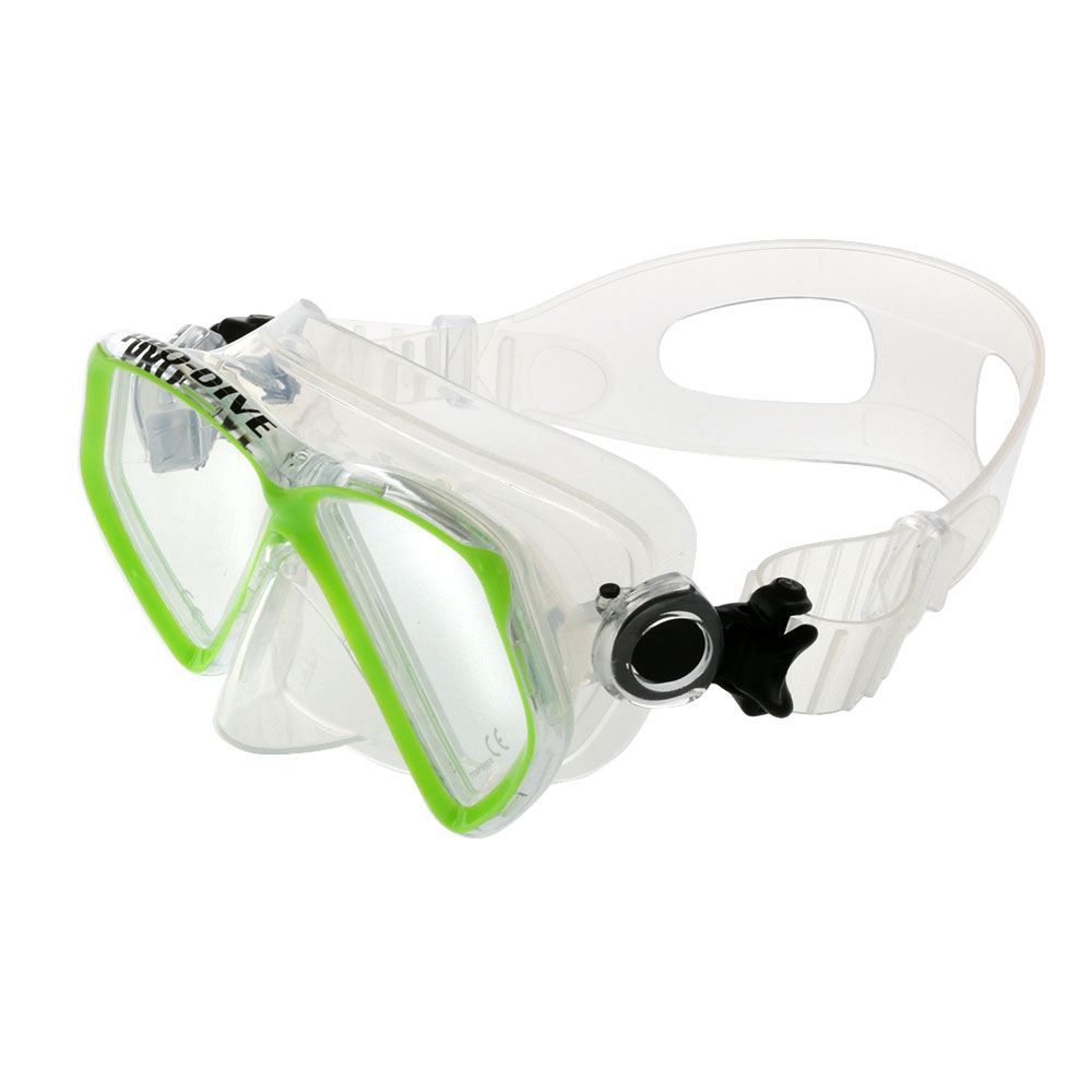 Pro-Dive Silicone Kids Dive Mask and Snorkel Set Green