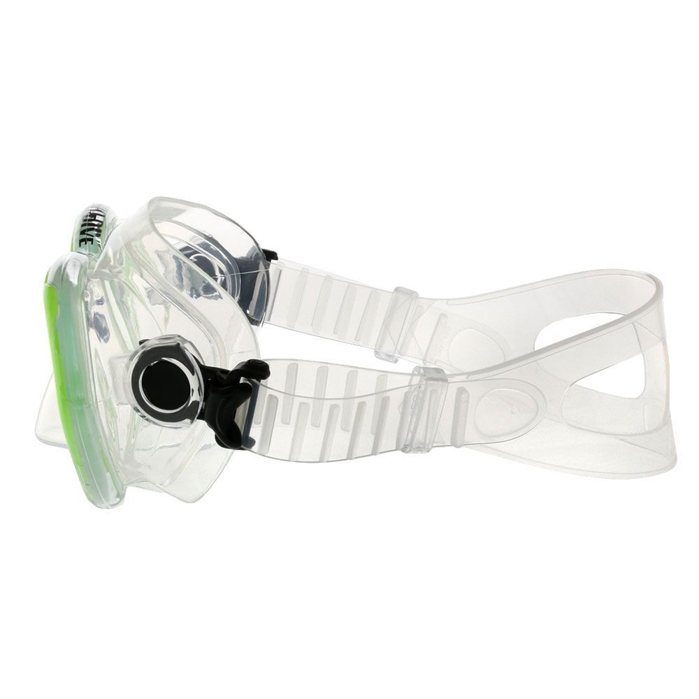 Pro-Dive Silicone Kids Dive Mask and Snorkel Set Green