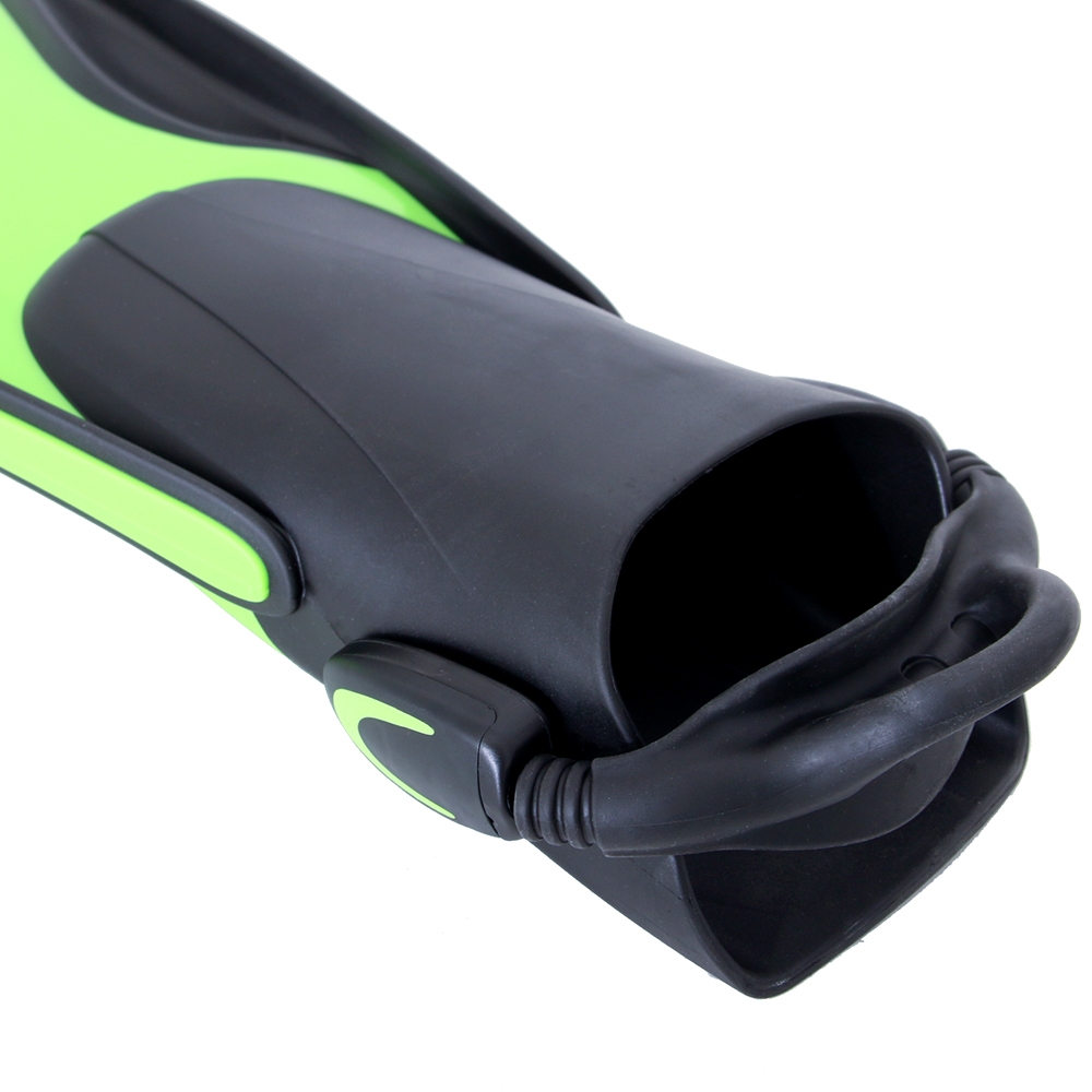 Pro-Dive Premium Open Heel Dive Fins Green M-L / US9-12