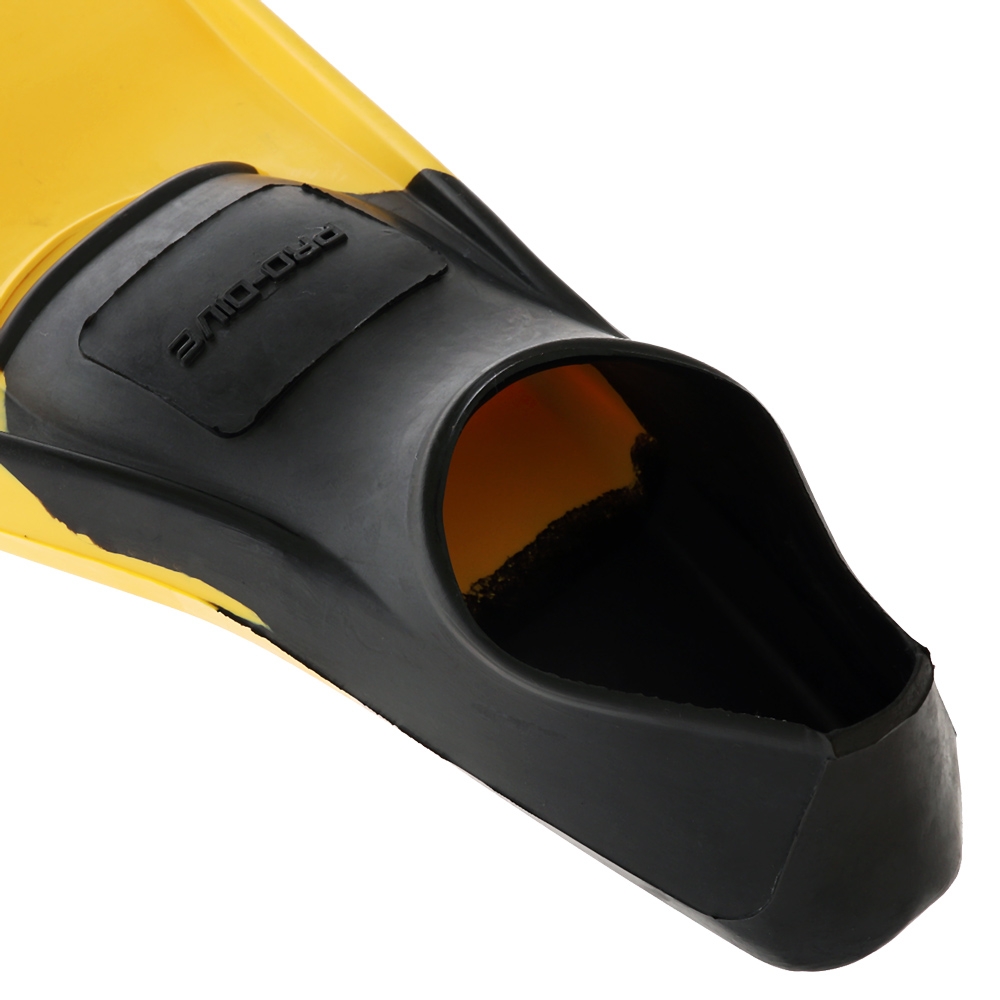 Pro-Dive Rubber Swim Fins Black/Yellow