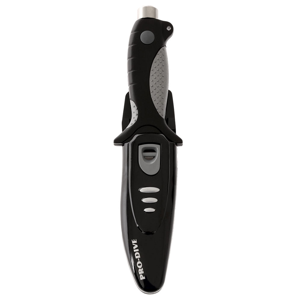 Pro-Dive Chisel Tip Dive Knife Black 11cm