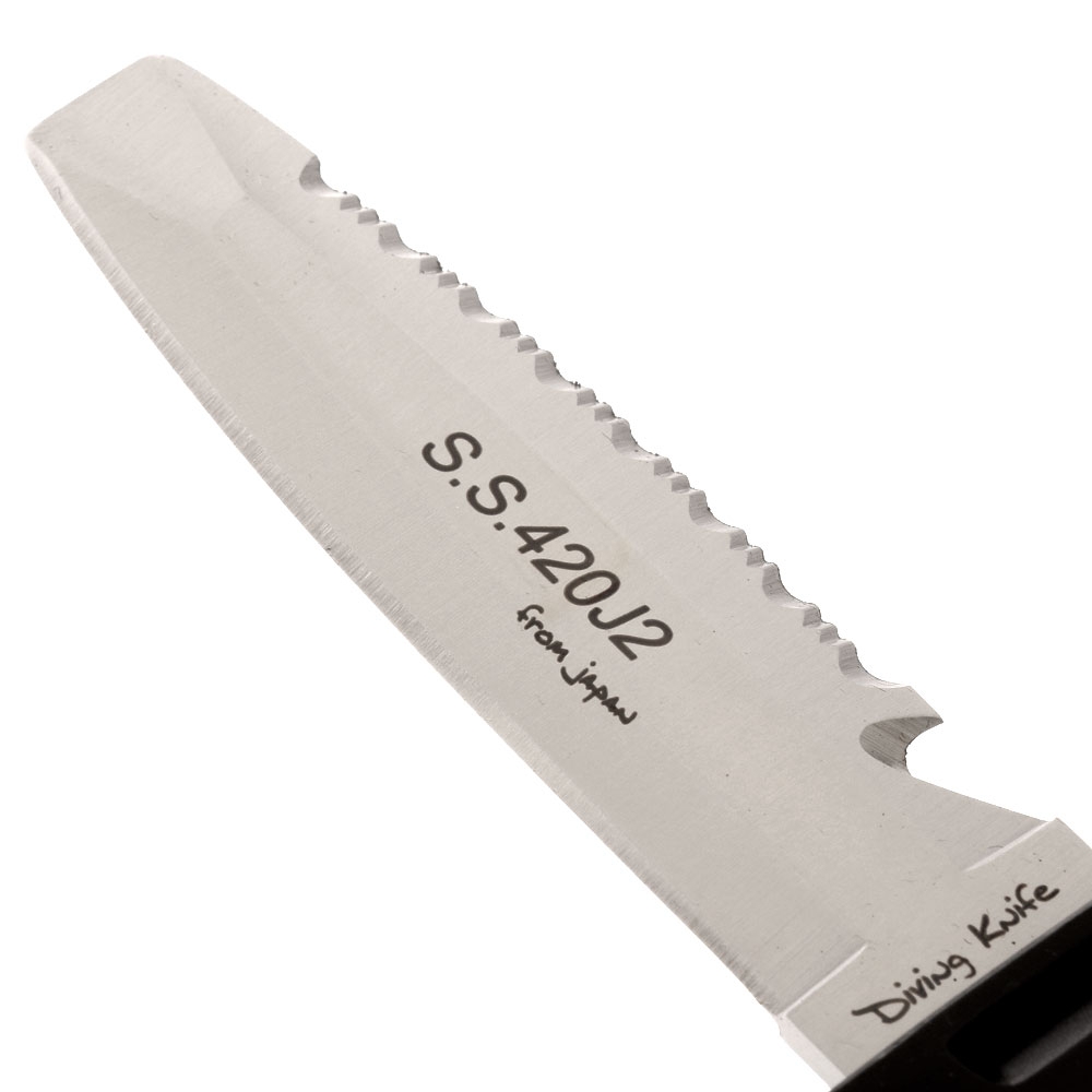 Pro-Dive Chisel Tip Dive Knife Black 11cm