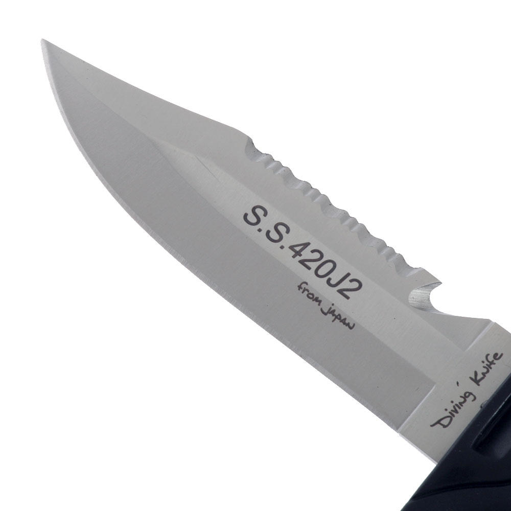 Pro-Dive Drop Point Dive Knife Yellow 11cm