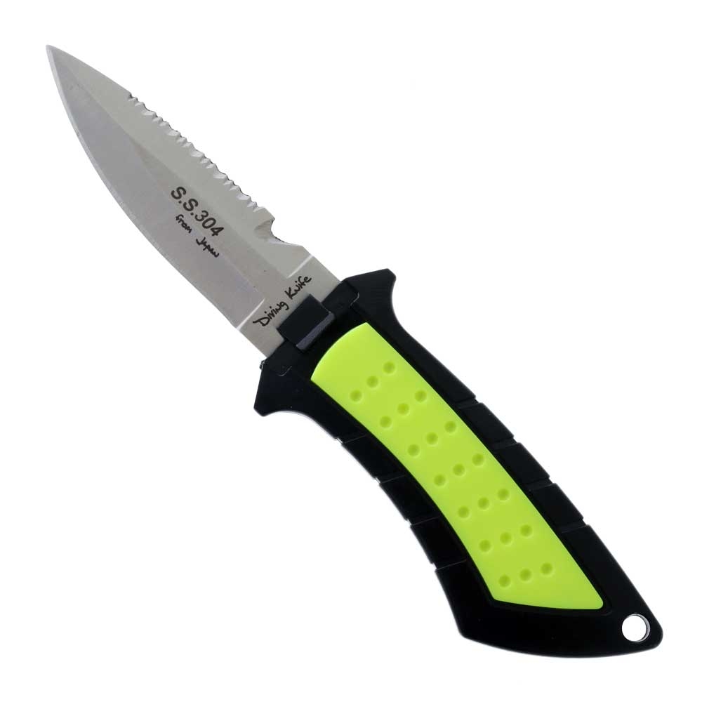 Pro-Dive 304 Stainless Steel Mini Dive Knife Point Tip with Sheath 7cm