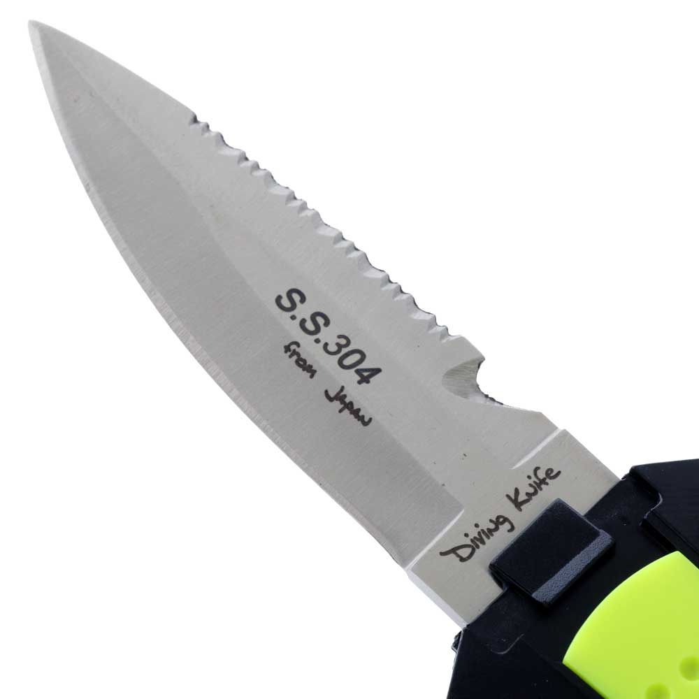 Pro-Dive 304 Stainless Steel Mini Dive Knife Point Tip with Sheath 7cm