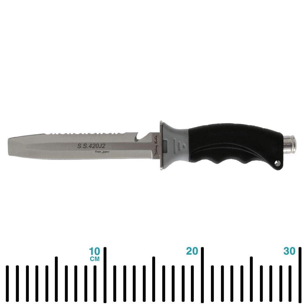 Pro-Dive Buddy Chisel Tip Paua Knife Black 13.6cm Pro-Dive Buddy Chisel Tip Paua Knife Black 13.6cm
