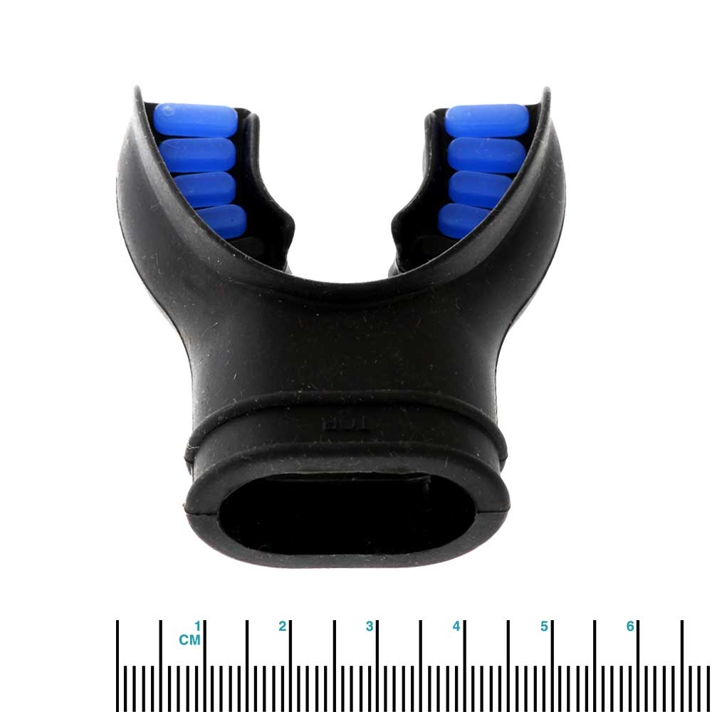 Pro-Dive Silicone Mouthpiece for Dive Regulators Blue Inserts
