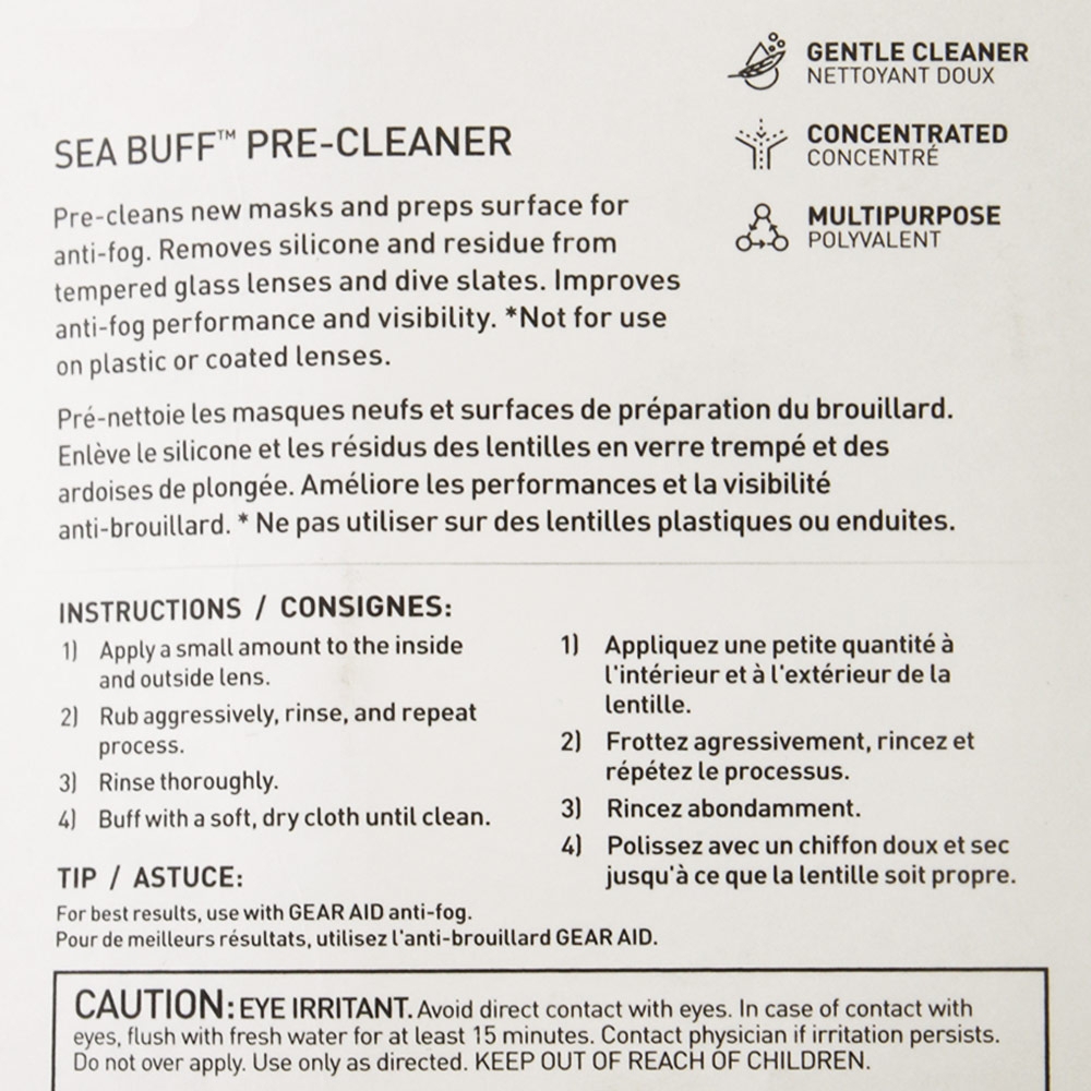 Gear Aid Sea Buff Dive Mask and Slate Cleaner 37ml