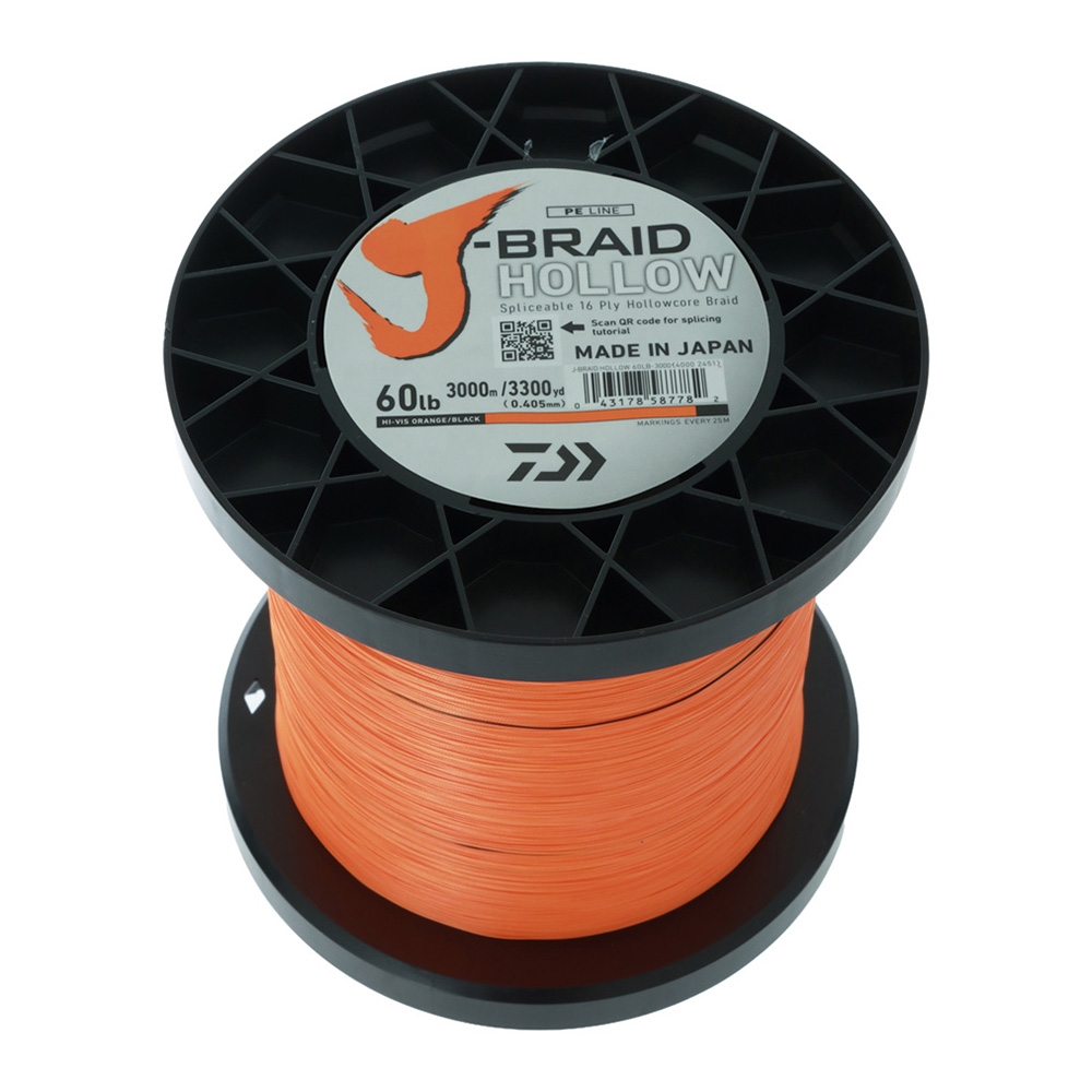 Daiwa J-Braid Hollow Core Braid 3000m 60lb
