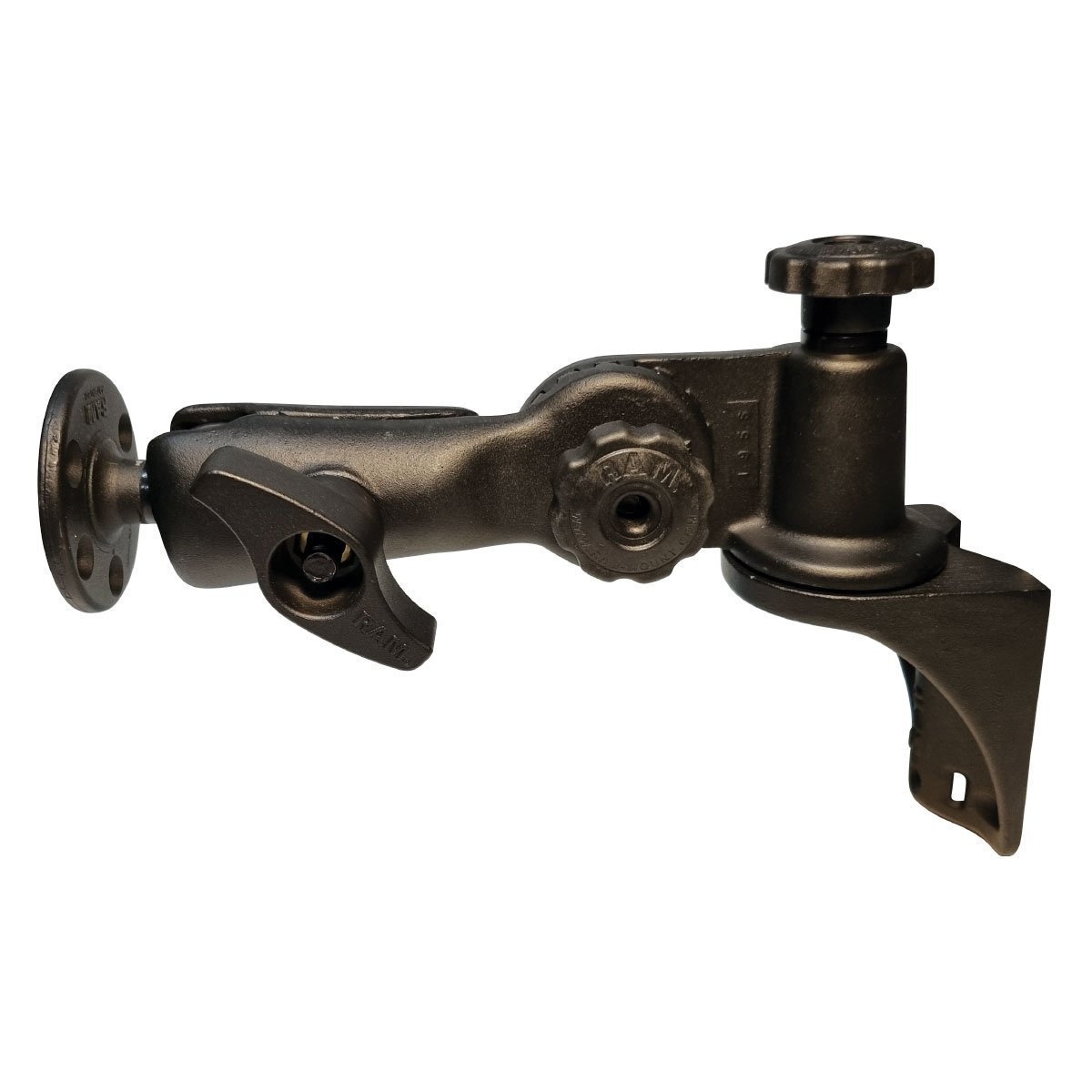RAM Mount Swing Arm Ratchet Vertical Base D Round