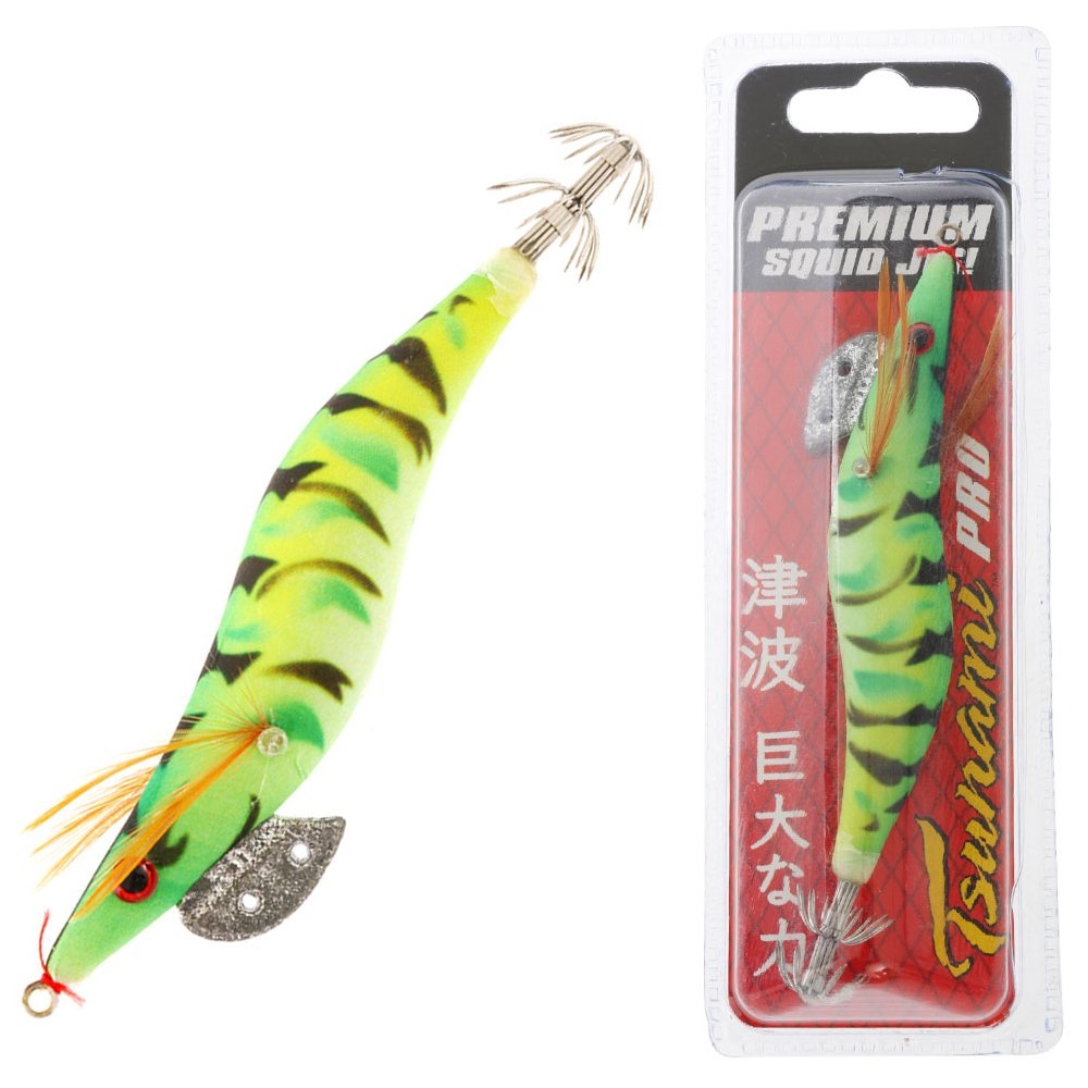 Tsunami Pro Squid Jig 3.0 Fish Skin Green