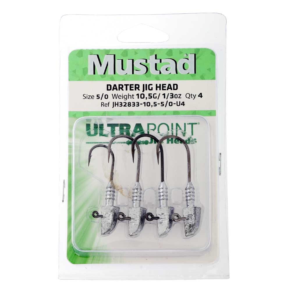 Mustad Darter Jig Heads Size 5/0 10.5g Qty 4