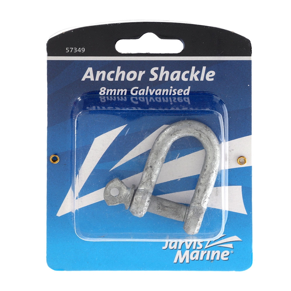 Jarvis Marine Galvanised D Shackle 8mm