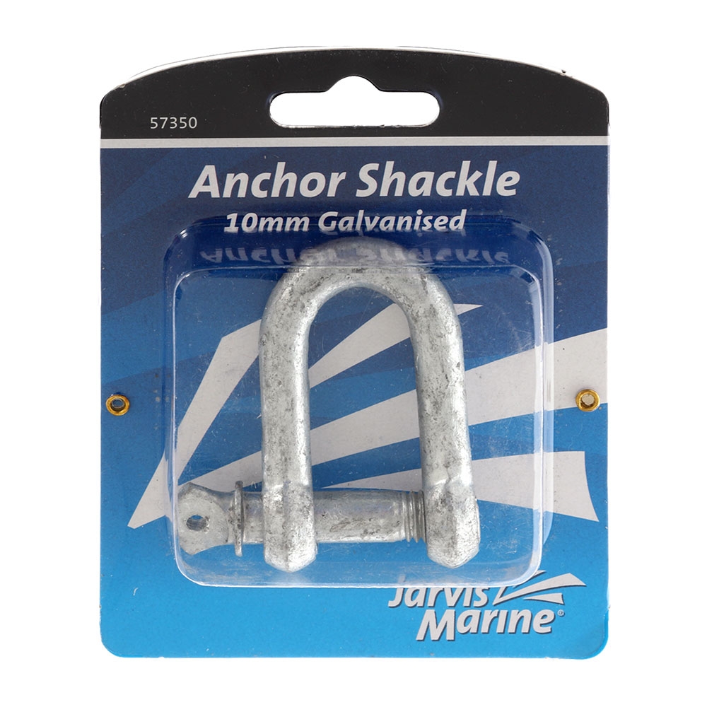 Jarvis Marine Galvanised D Shackle 10mm