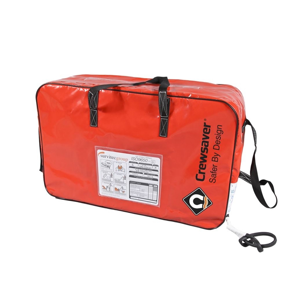 Crewsaver 6-Man ISO Ocean Inshore Life Raft Under 24hr Valise