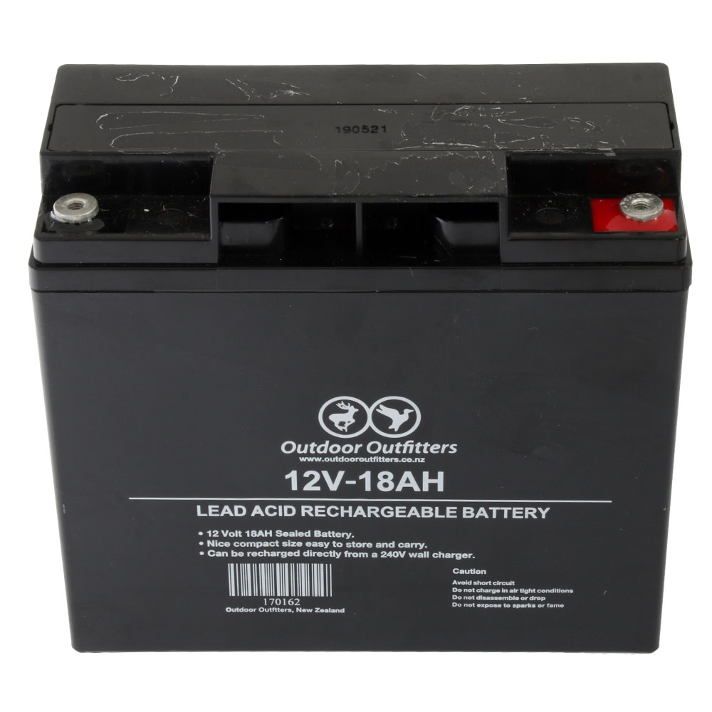 Outdoor Outfitters Rechargeable Lead Acid Battery 12V 18Ah