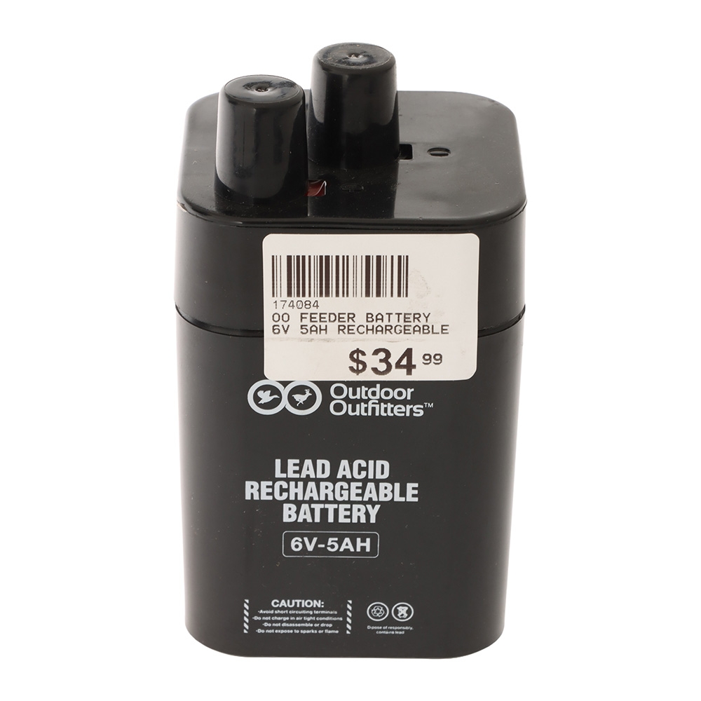 Outdoor Outfitters Rechargeable Game Feeder Battery 6V 5Ah