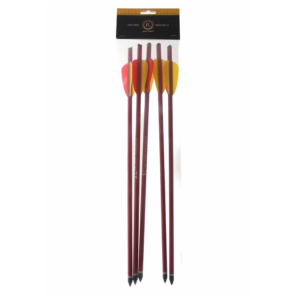 Ek Archery Red Aluminium Crossbow Bolts 16in 5 Pack