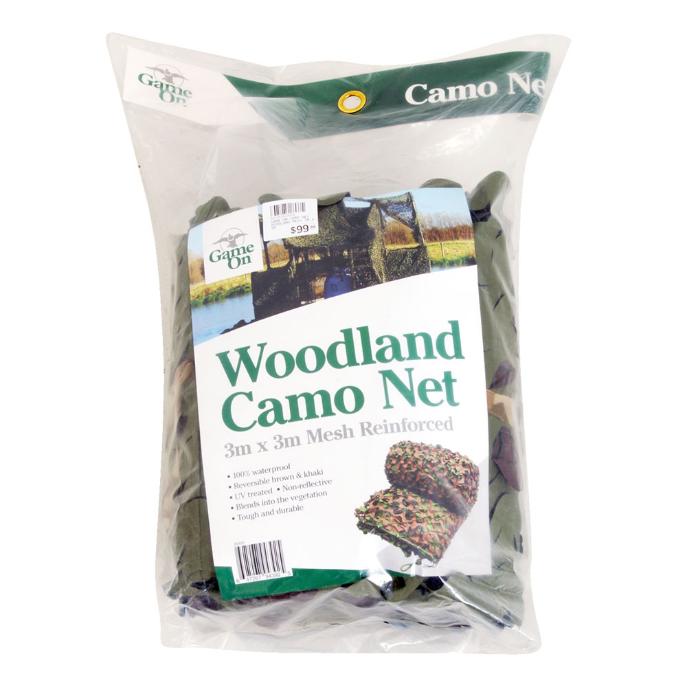 Game On Woodland Mesh Backing Camo Net 3x3m