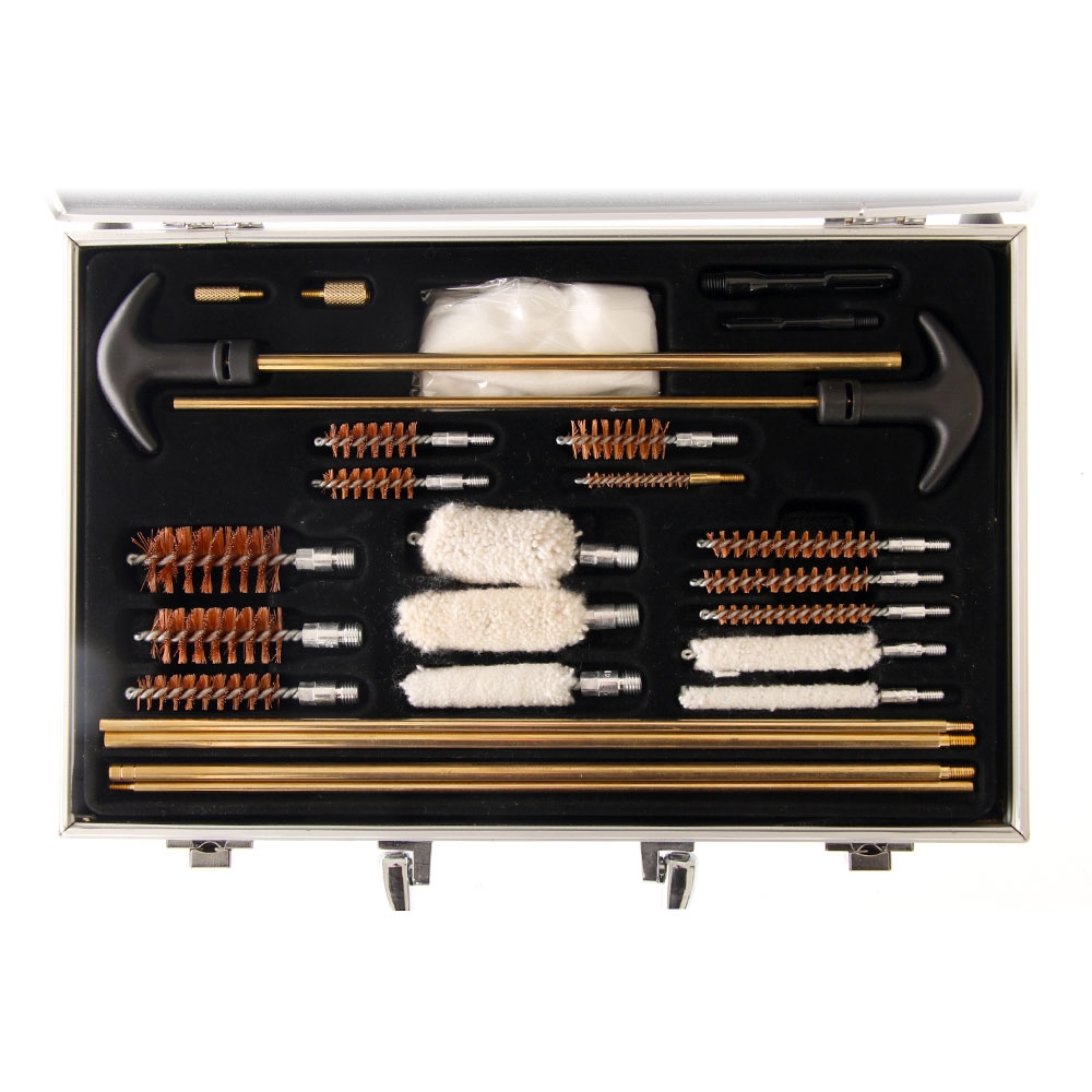 Outdoor Outfitters Universal Cleaning Kit .17-12GA 26 Piece Alloy Case