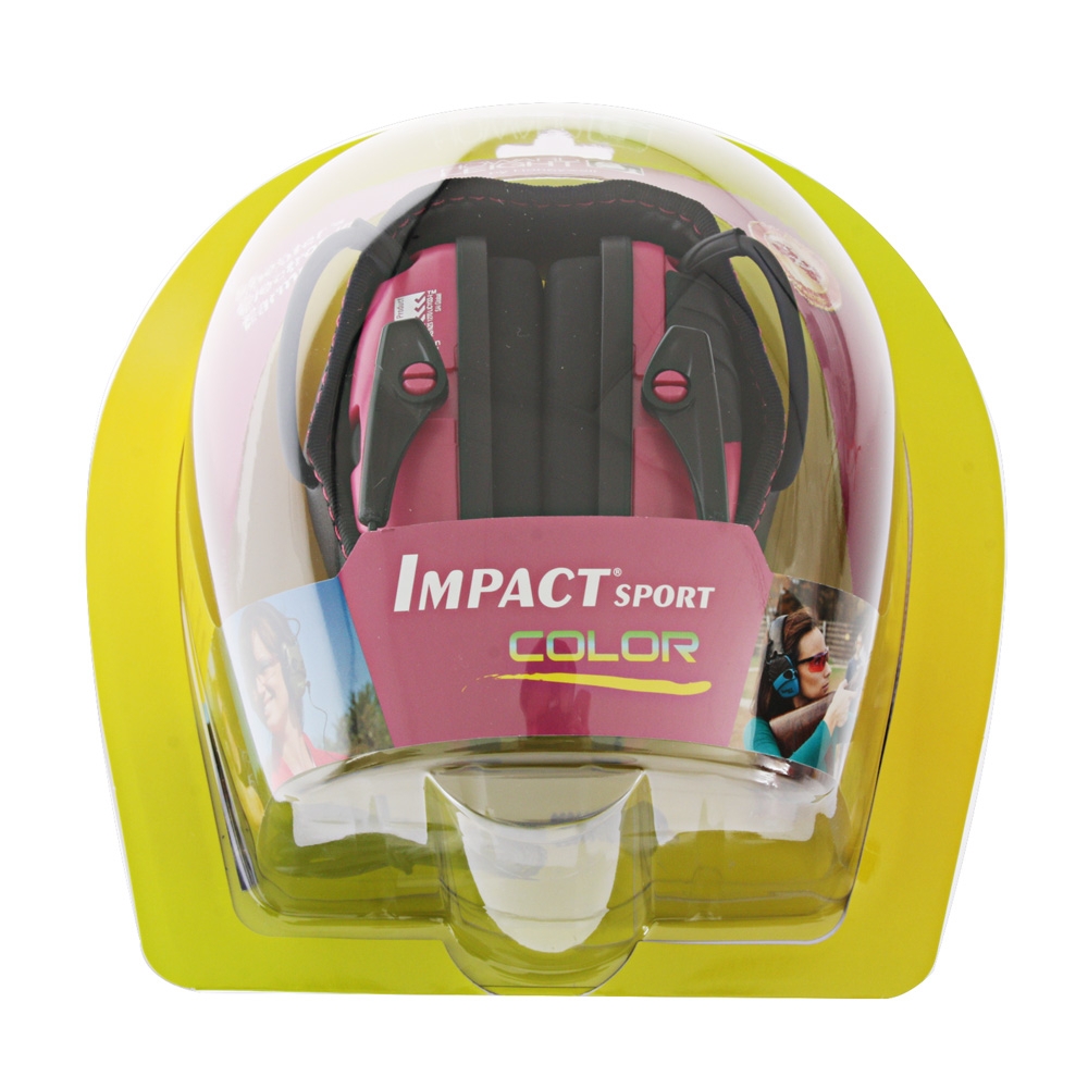 Howard Leight Impact Sport Protective Earmuffs 22dB Pink