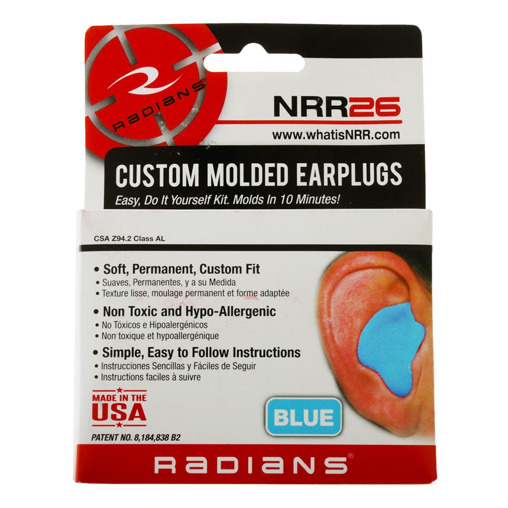 Radians Custom Moulded Earplugs Blue