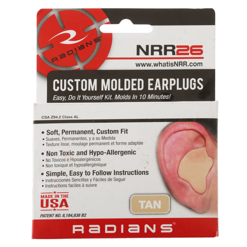 Radians Custom Moulded Earplugs Tan
