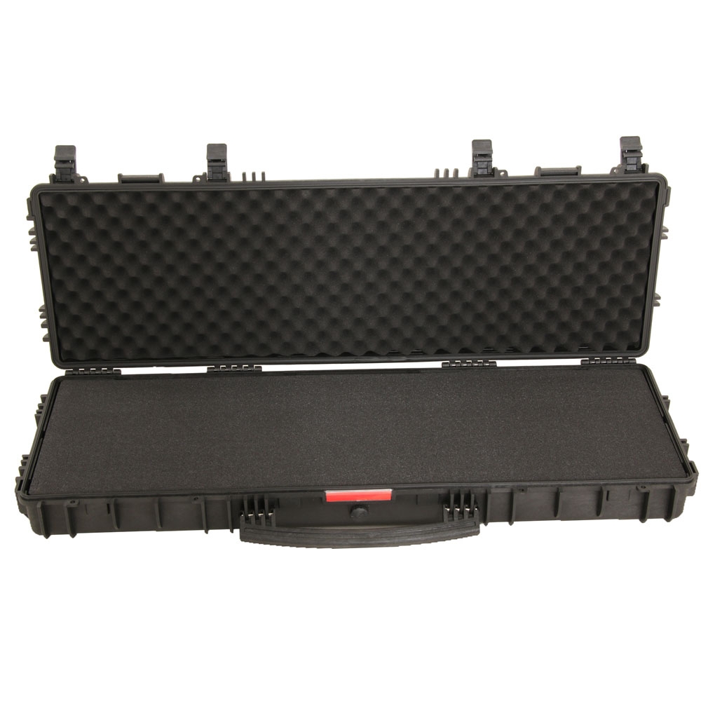 Supermax Heavy Duty Double Rifle Case 45in with Wheels & Pluck Foam
