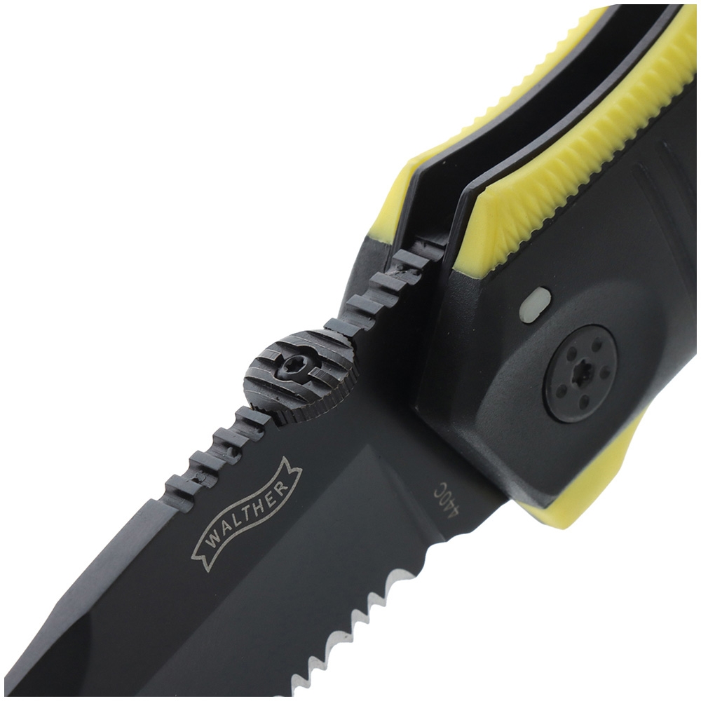 Walther Pro Knife Rescue 95mm Blade Yellow